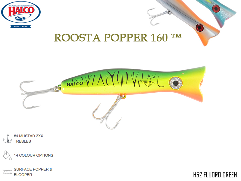 Halco Roosta Popper 160 (Length: 160mm, Weight: 75gr, Color: H52)