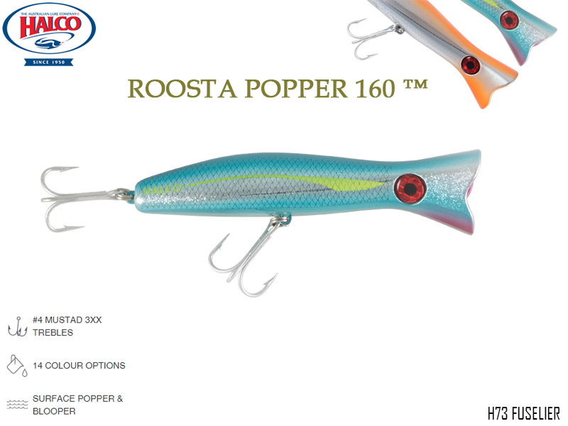 Halco Roosta Popper 160 (Length: 160mm, Weight: 75gr, Color: H73)