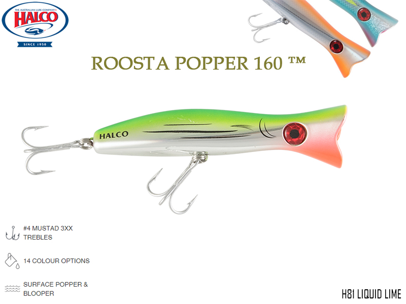 Halco Roosta Popper 160 (Length: 160mm, Weight: 75gr, Color: H81)