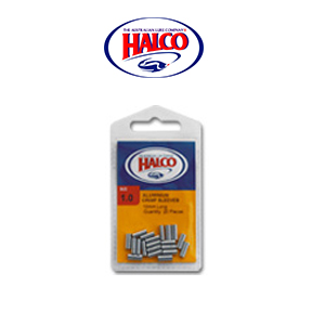 Halco Aluminium Crimp Sleeves (#0.9, 7mm, 20pcs)