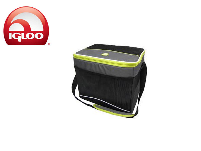 Igloo Cooler Collapse & Cool 24 (Graphite/Green, 24 Cans/19 Liters)