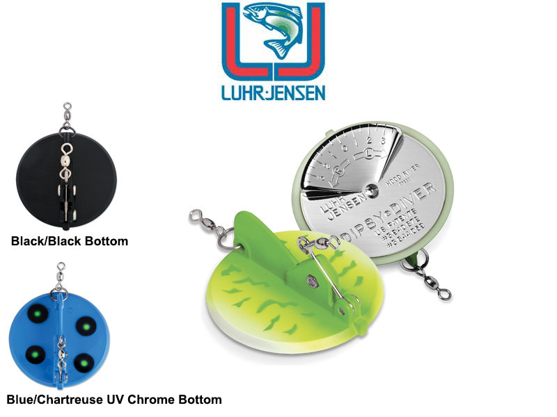 Luhr Jensen Dipsy Diver (Length: 10.5cm, Depth: 15.25m, Colour: Blue/Chrt UV Bottom)