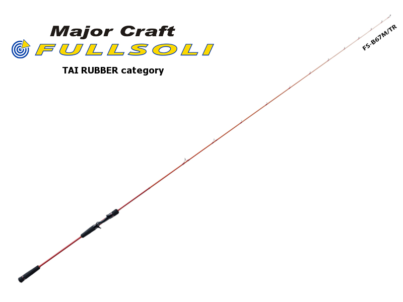 Major Craft Fullsoli Tairubber Category FS-B67M/TR (Length: 2.04mt, Lure: MAX 150gr)