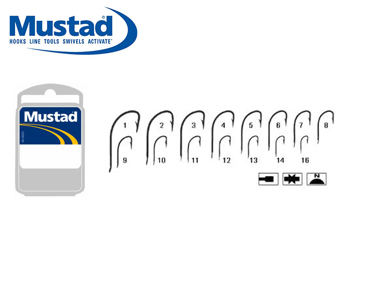 Mustad Superior Crystal (Size: 9, Pack: 50)