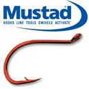 Mustad 92554NP-NR Big Red Hooks