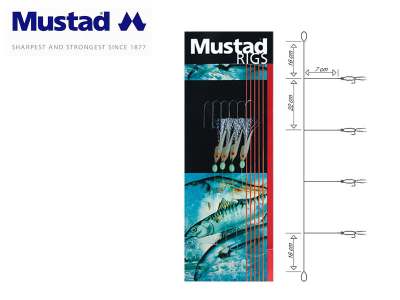 Mustad 4 Hook Shrimp Bait Rig (Hook: 4)