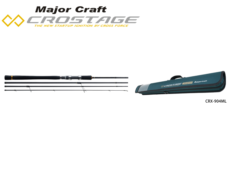 Major Craft New Crostage CRX-904ML 4pcs Light Game Series Seabass (Length:  2.74mt, Lure: 10-30gr) [MAJORCRX-904ML] - €214.14 : 24Tackle, Fishing  Tackle Online Store