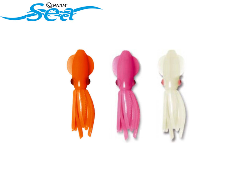 Quantum Glow Squid (length: 20cm, Pack: 2, Color: Orange)