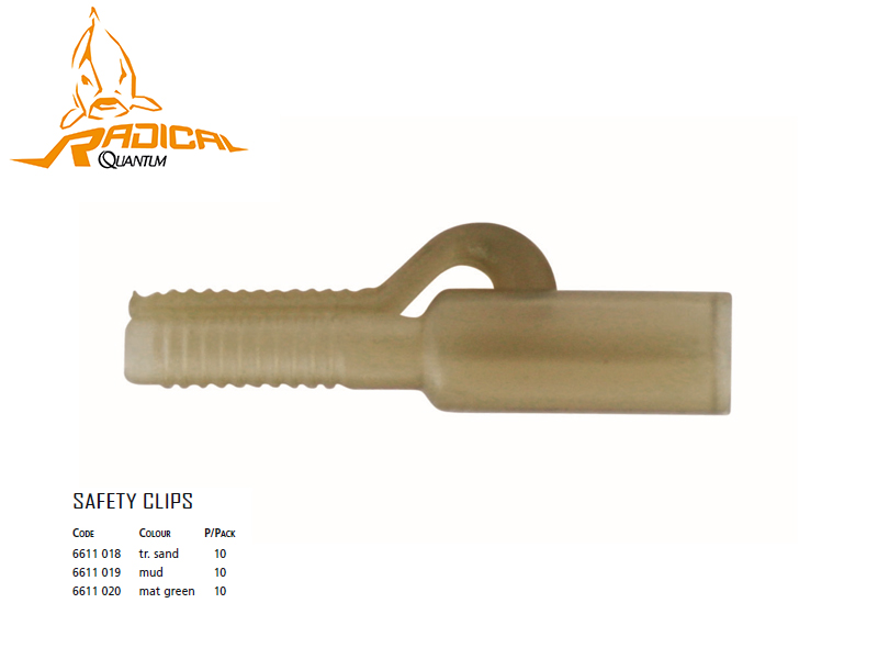 Quantum Safety Clips (Colour: Green, Pack: 10)