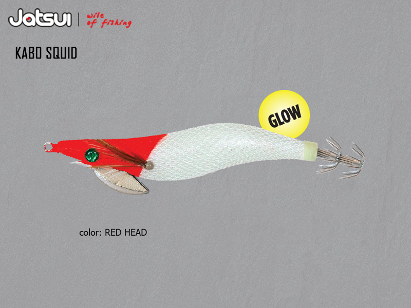 Jatsui Kabo Squid Head Magic (Size: 3.0, Weight: 14gr, Color: Red Head)