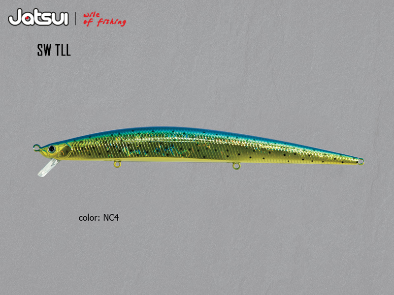 Jatsui Sea Slicker SW TLL Minnow (Length: 180mm, Weight: 29gr, Color: NC4)