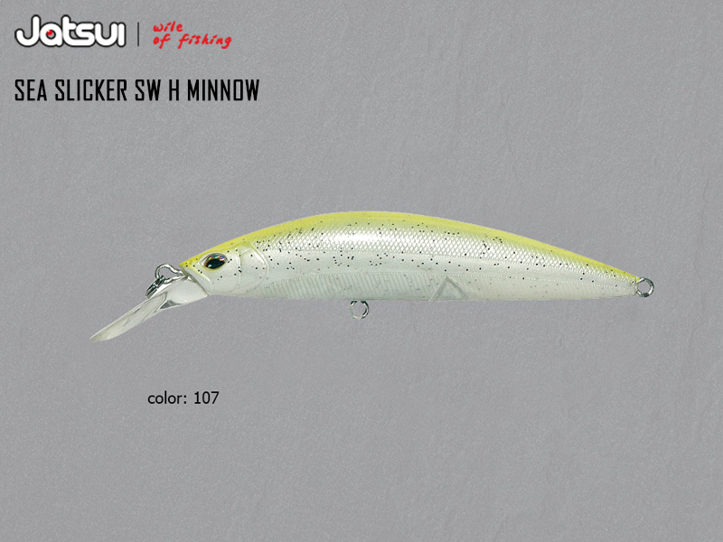 Jatsui Sea Slicker SW H Minnow (Length: 90mm, Weight: 26gr, Color: 107)