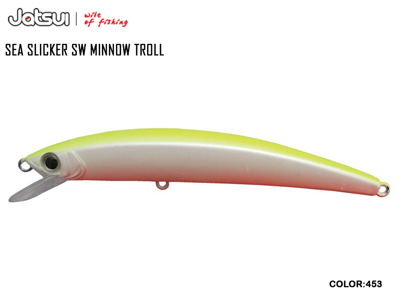 Jatsui Sea Slicker SW Minnow Troll (Length: 130mm, Weight: 18gr, Color: 453)