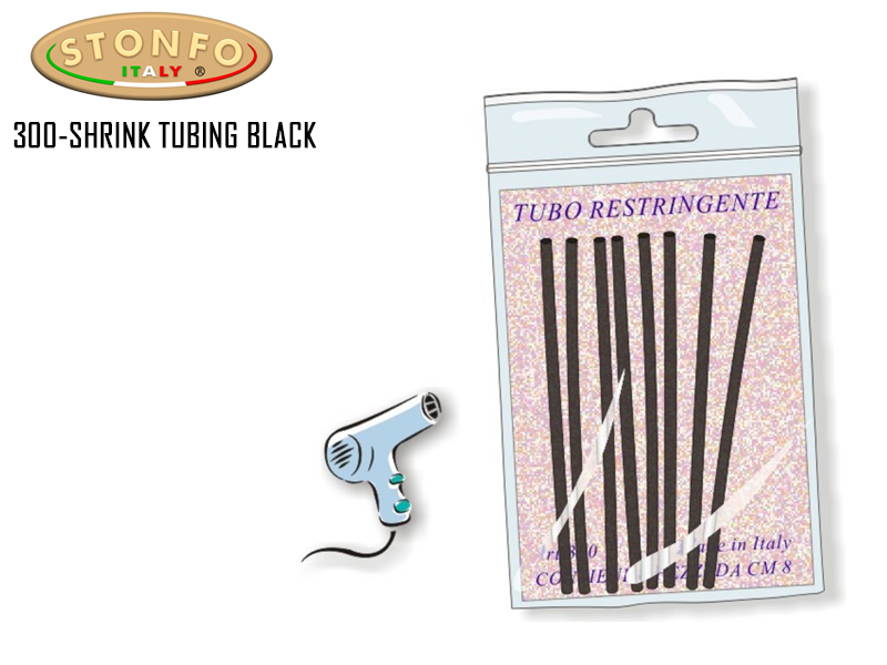Stonfo 300 - Shrink Tubing Black (Size: 300/16)