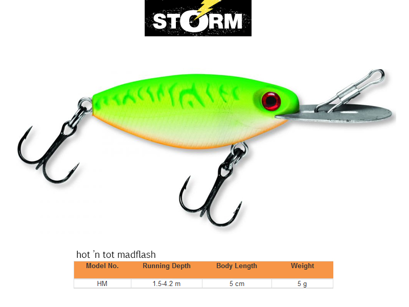 Storm Hot ´N Tot Madflash (Model: HM, Length: 5cm, Weight: 5g, Colour: 651)
