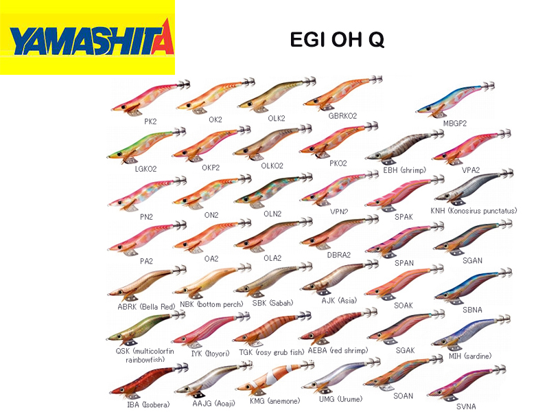 Yamashita Egi OH Q Type (Size:3.5, Color: OLK2)