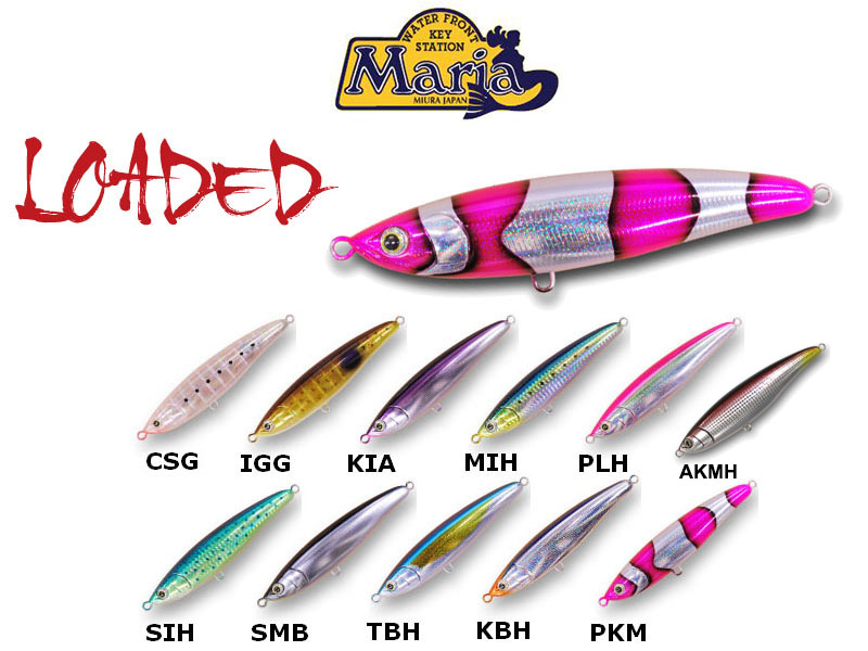 Maria Loaded Lures (Length: 140cm, Weight: 43g, Colour: KBH)