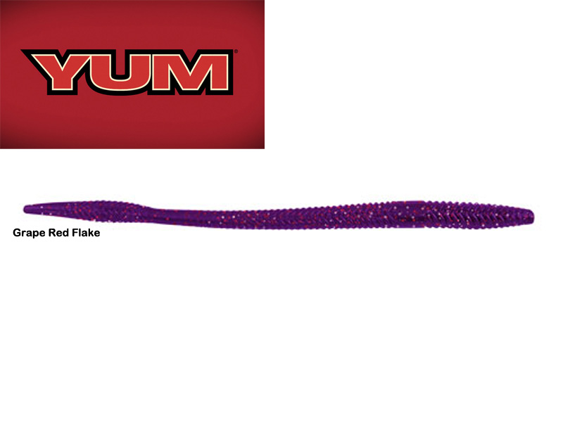 Yum MightEE Worm (10.5", Colour: Grape Red Flake)