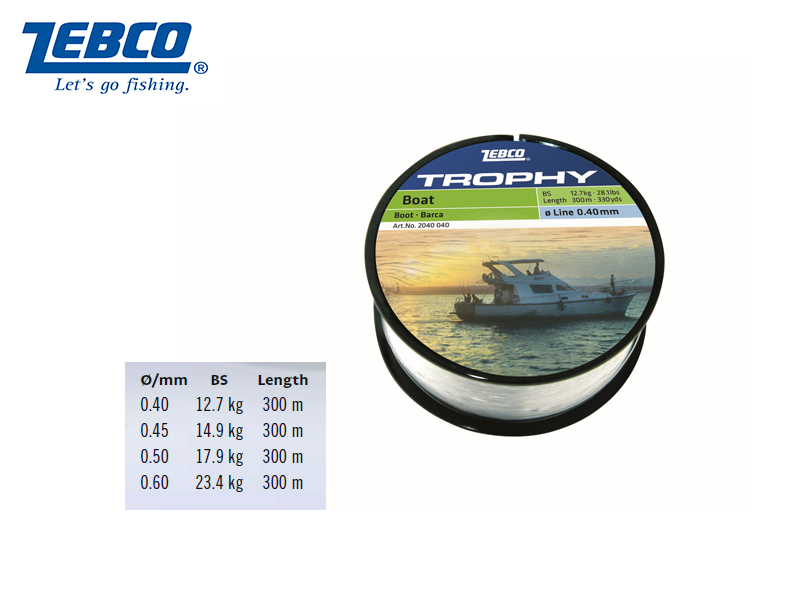 Zebco Topic Boat Lines (Ø: 45, BS: 14.9kg, Length: 300m)