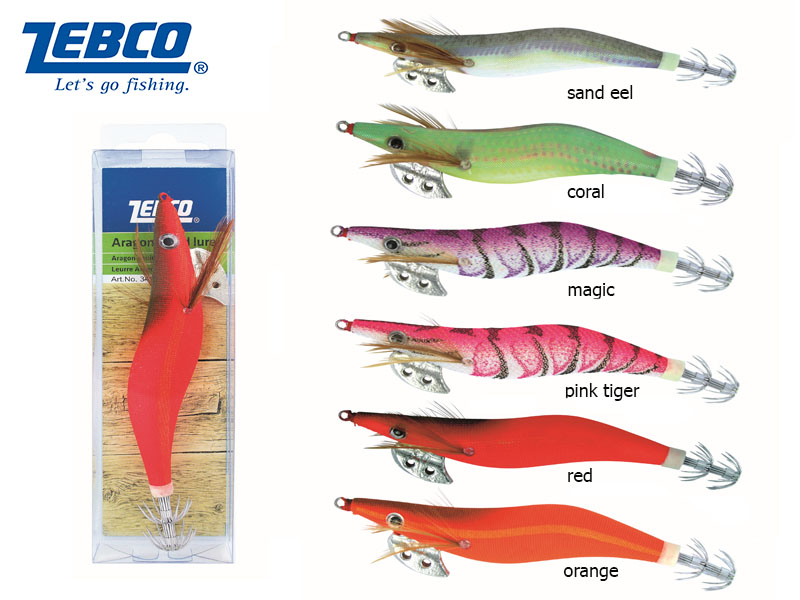 Zebco Aragon Squid Lure (Color: Pink Tiger, Length:13cm, Pack:1pcs)