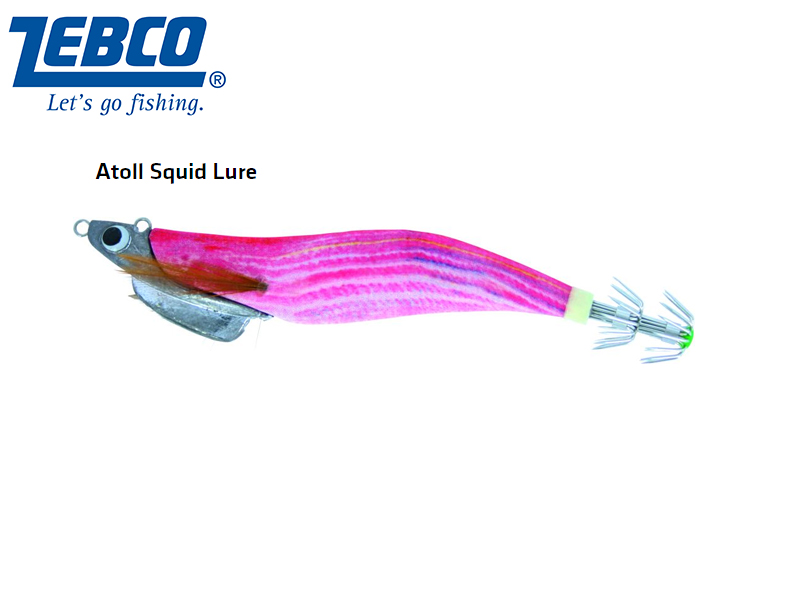Zebco Atoll Squid Lure(Length: 11cm, Weight: 30g, Color: striped mullet)
