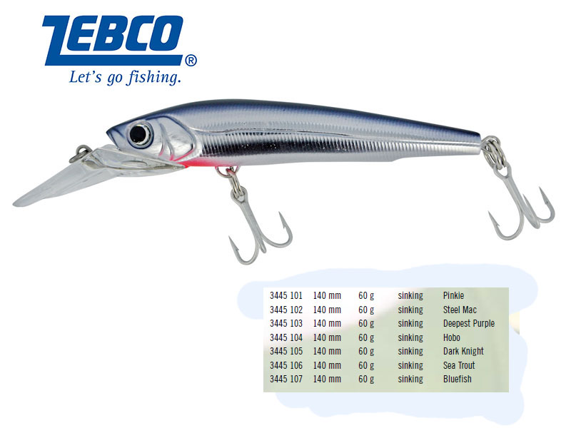 Zebco B-Mac (Length: 140mm, Weight:60 g, Color:Dark Knight)