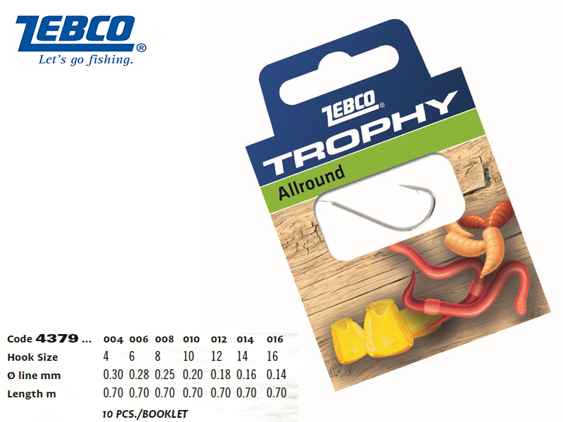 Zebco Trophy Allround (#4, Pack: 10)