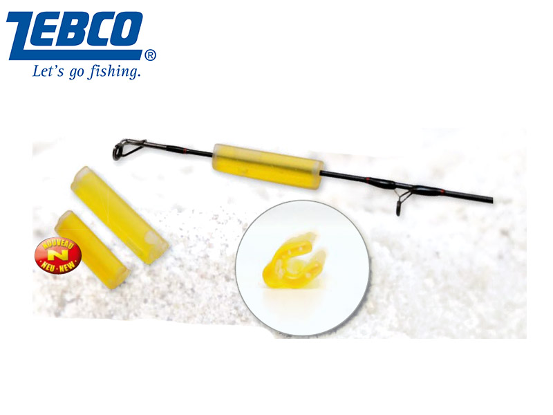Zebco Snaplight with integrated Rod Adapter (Size:3.5mm, Length: 2-3mm, Color: Yellow, 1pcs)