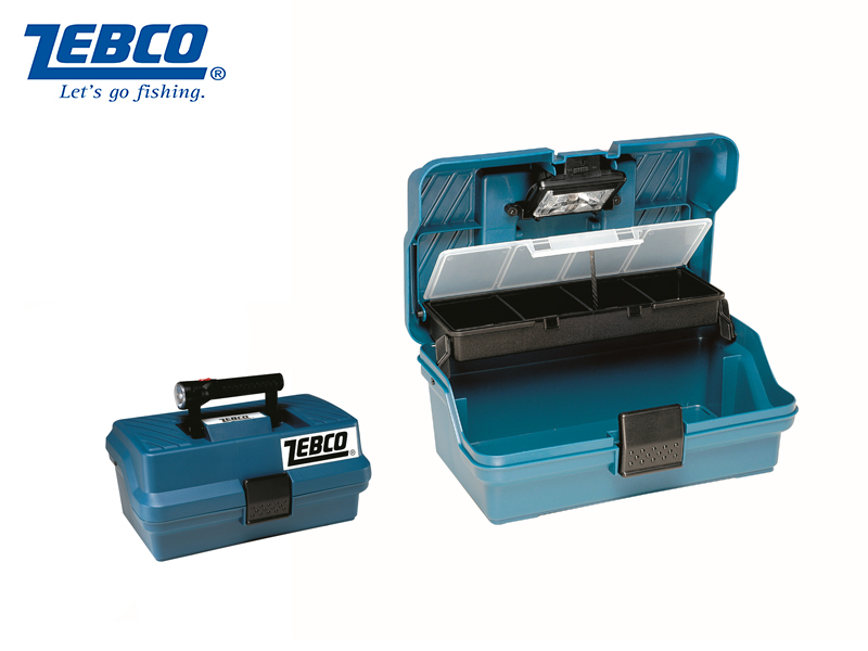 Zebco Tackle Box with Torch (30 x 18 x 15 cm)