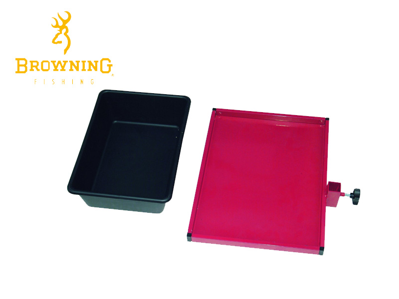 Browning Side Tray with Bucket (Surface: 40cm x 30cm)