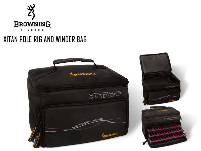 Browning Xitan Pole Rig and Winder Bag (Length:28cm, Width:20cm, Height:20cm)