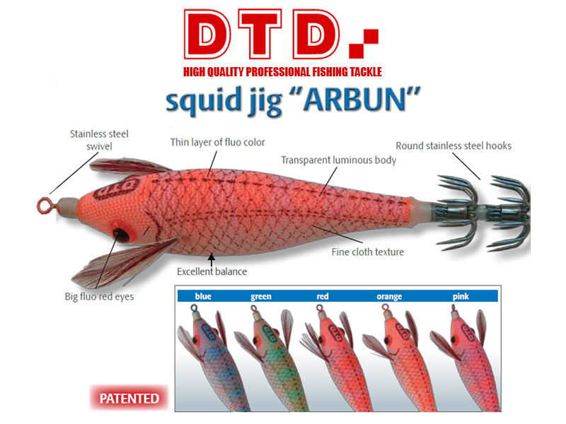DTD Squid Jig Arbun (Size: 2.5, Colour: Blue)