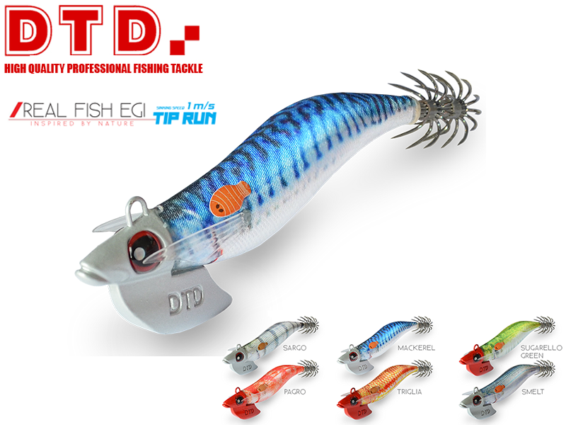 DTD Real Fish Egi TR (Size: 3.0, Color: Mackerel)
