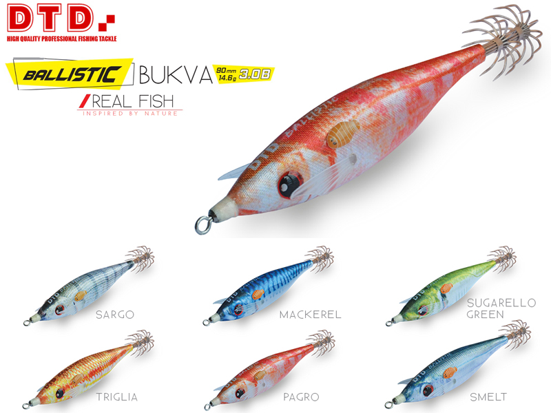 DTD Ballistic Real Fish Bukva ( Size: 3.08, Color: Mackerel)