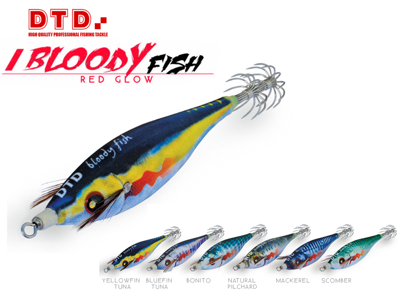 DTD Bloody Fish (Size: 3.0, Color: Mackerel)