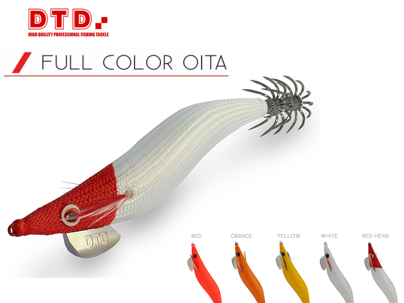 DTD Squid Jig Full Color Oita (Size: 3.5, Colour: Red Head)