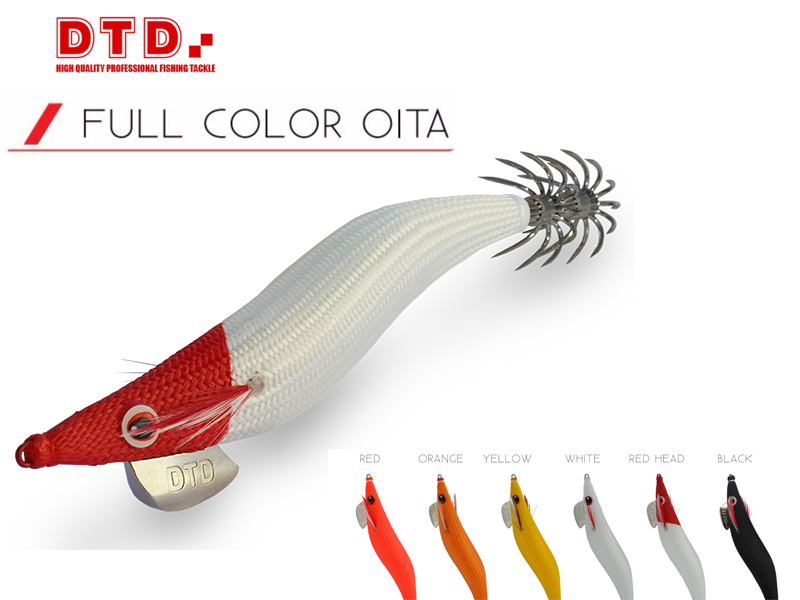DTD Squid Jig Full Color Oita (Size: 3.5, Colour: Orange)