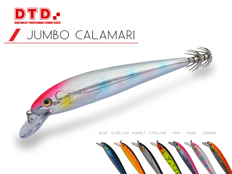 DTD Trolling Squid Jig Jumbo Calamari (Size: 130mm, Color: Green Yellow)