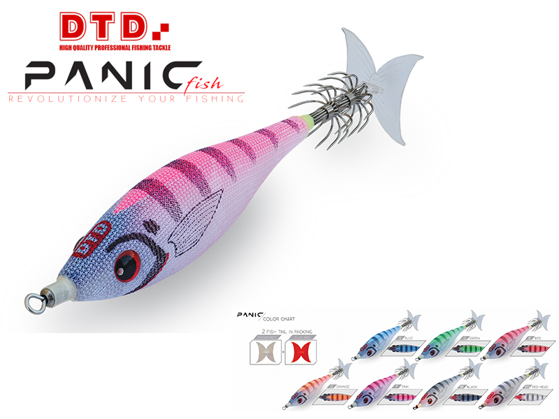 DTD Panic Fish (Size: 3.0, Color: Orange)