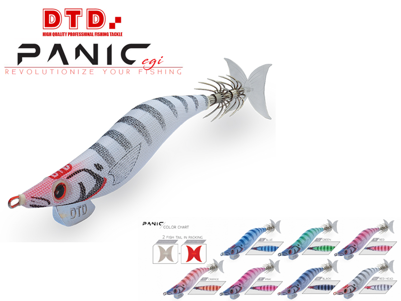 DTD Panic Fish Egi (Size: 3.0, Color: Black)