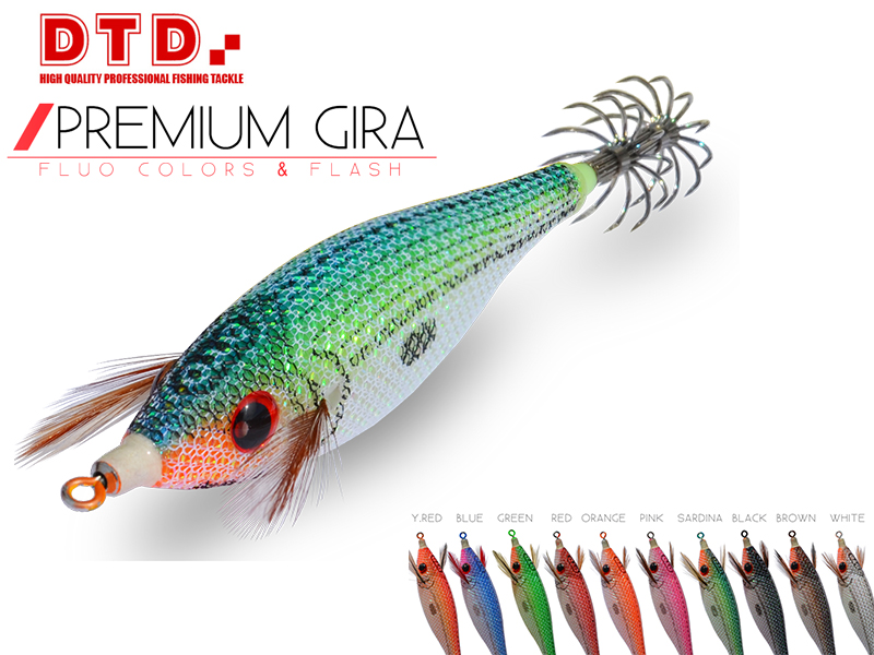 DTD Squid Jig Premium Gira (Size: 1.5, Colour: Black)