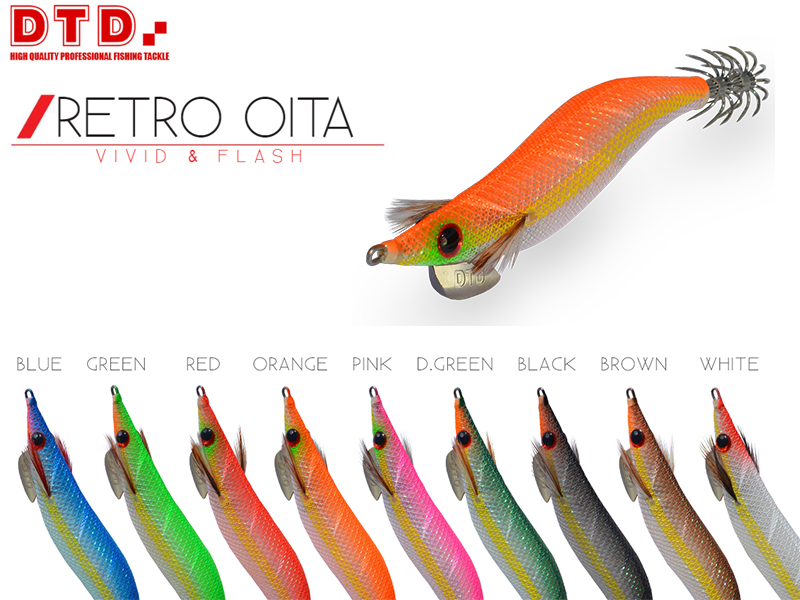 DTD Squid Jig Retro Oita (Size: 3.5, Color: Black)