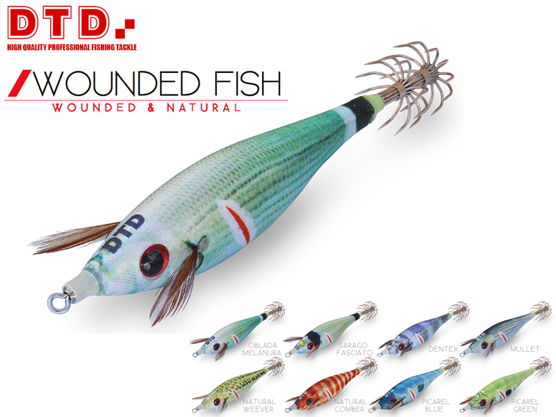 DTD Wounded Fish Bukva (Size:3.0, Color: Mullet)