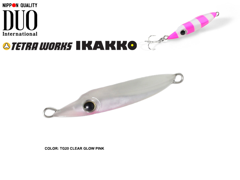 DUO Tetra Works Ikakko (Length: 38mm, Weight: 5.7gr, Color: TG20 Clear Glow Pink)