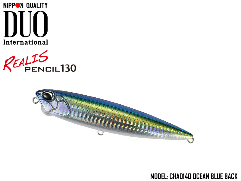 Duo Realis Pencil 130 SW LIMITED (Length: 130mm, Weight: 31.6gr, Color: CHA0140 Ocean Blue Back)