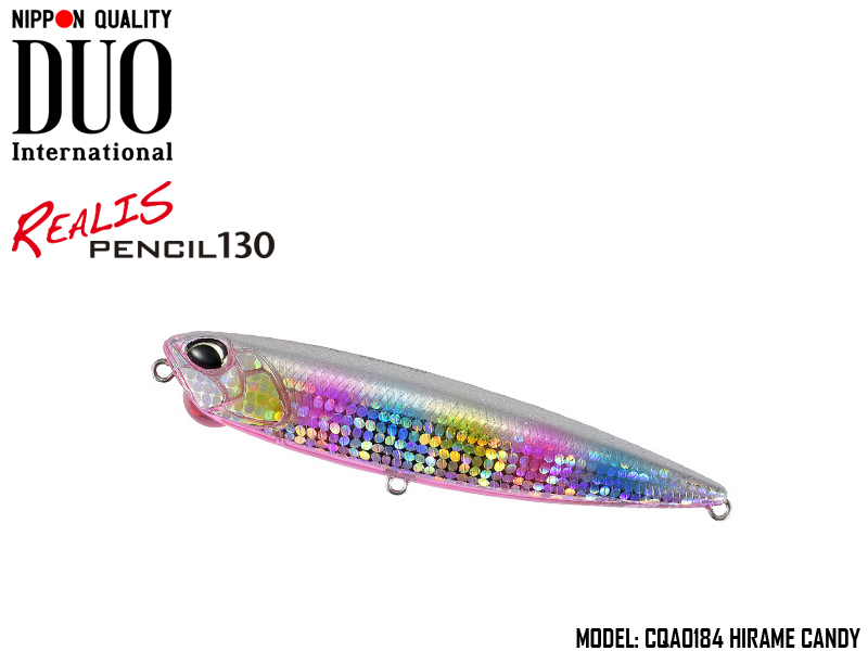 Duo Realis Pencil 130 SW LIMITED (Length: 130mm, Weight: 31.6gr, Color: CQA0184 Hirame Candy)
