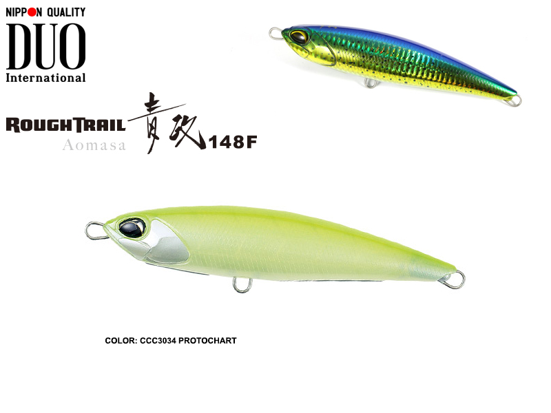 Duo Rough Tail Aomasa 148F (Length: 148mm, Weight: 38gr, Type: Floating, Colour:CCC3034 Protochart)