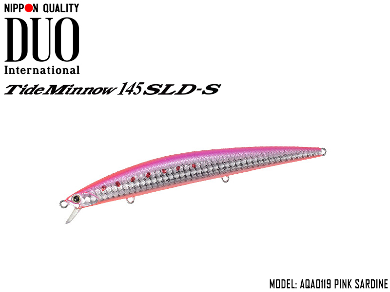 DUO Tide Minnow 145 SLD-S ( Length: 145cm, Weight: 22.5gr, Color: AQA0119 Pink Sardine)