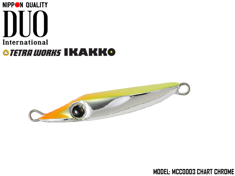 DUO Tetra Works Ikakko (Length: 38mm, Weight: 5.7gr, Color: MCC0003 Chart Chrome)