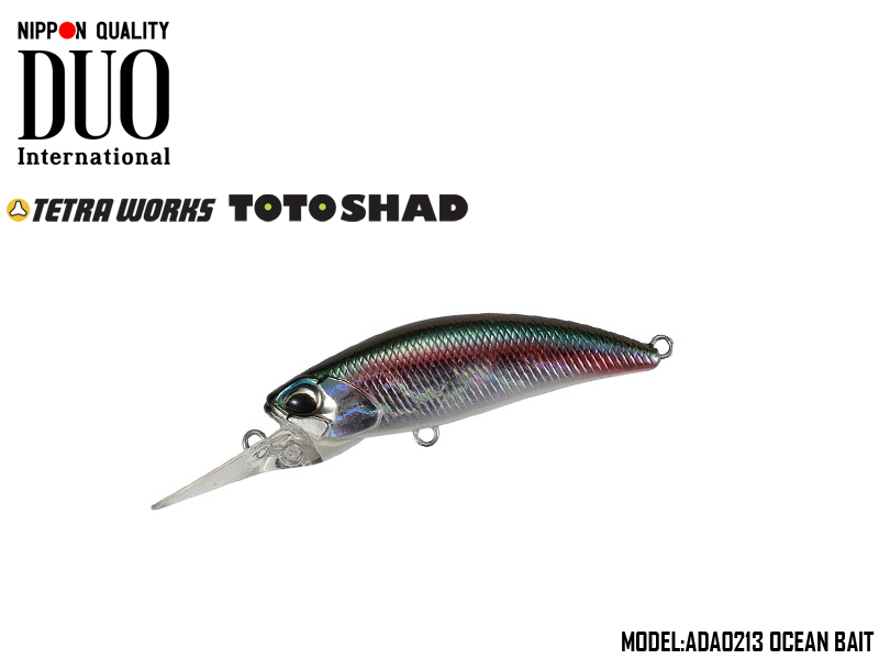 DUO Tetra Works Toto Shad 48S (Length: 48mm, Weight: 4.5gr, Color: ADA0213 Ocean Bait)